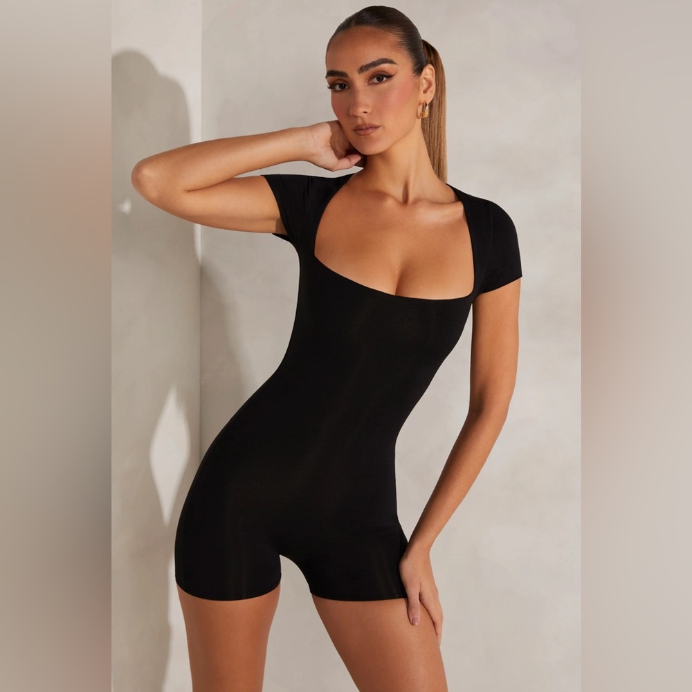 Oh Polly Square Neck Romper
